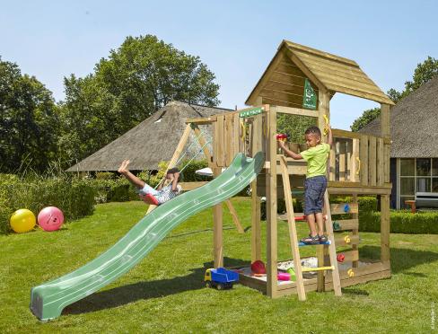 Jungle Cubby | Wooden climbing frame with swing