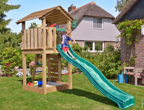 Jungle Casa | Wooden climbing frame with swing