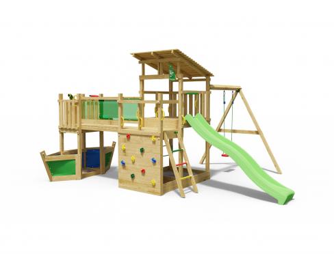 Jungle Casa | Wooden climbing frame with swing