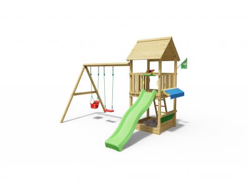 Jungle Suite | Wooden climbing frame with double swing
