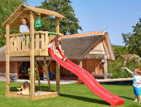 Jungle Suite | Wooden climbing frame with double swing