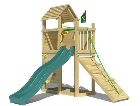 Jungle Roamer | Wooden climbing frame with slide