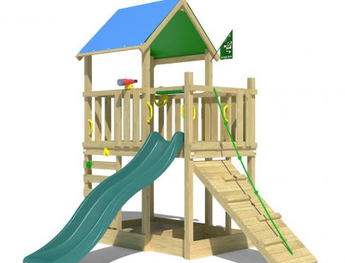 Jungle Wonder | Wooden climbing frame with slide