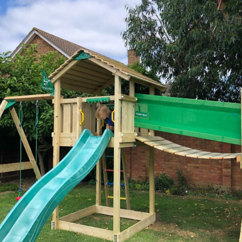 Jungle Gym climbing frame with slide