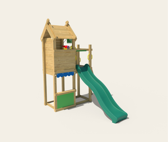 Playhouses with slide